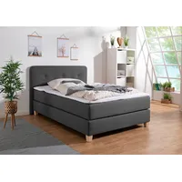 Home Affaire Boxspringbett HOME AFFAIRE "Fargo", grau (anthrazit), B:133cm