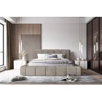 Fun Möbel Polsterbett Doppelbett HAILEY 160x200cm in Stoff Sometimes