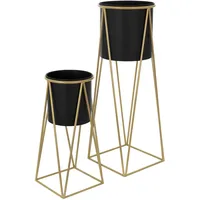 ML-Design 2er Set Schwarz/Gold aus Stahl