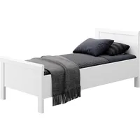 Priess Einzelbett PRIESS "Arnsberg", weiß (lichtweiß), B:108cm L:208cm, Betten,
