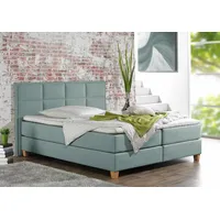 Home Affaire Boxspringbett HOME AFFAIRE "Casey", blau (petrol), B:191cm