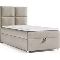 Best For Home Boxspringbett Beige, Textil, Höhe ca. 18