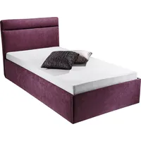 Westfalia Schlafkomfort Polsterbett, lila (brombeer), B:147cm L:210cm, Bezug Bett: