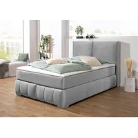 Home Affaire Boxspringbett HOME AFFAIRE "Wehma", silber, B:150cm L:233cm,
