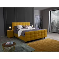 Alina Boxspringbett ALINA "Dory", gelb (goldgelb enf 5), B:161cm