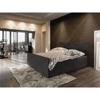Fun Möbel Boxspringbett Bett HUGO -Variante D- 140x200cm Schwarz