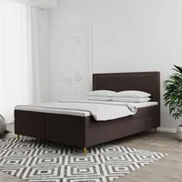 Fun Möbel Boxspringbett Schlafzimmerbett LUCIEN 160x200cm in Stoff Soro
