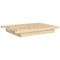 Karup Design Kanso Bed, Stauraumbett, Bett mit Schubladen«, natur