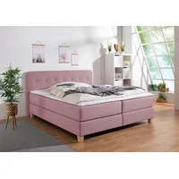 Home Affaire Boxspringbett HOME AFFAIRE "Fargo", lila (flieder), B:213cm