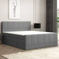 M-punkt Boxspringbett LONDON mit Bettkasten 180 x 200 cm