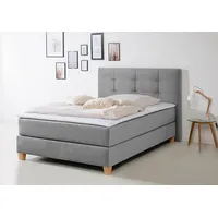 Home Affaire Boxspringbett HOME AFFAIRE "Moulay", grau, B:134cm L:211cm,