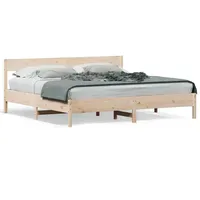 VidaXL Massivholzbett ohne Matratze 180x200 Kiefernholz