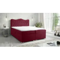 Fun Möbel Boxspringbett Schlafzimmerbett SULTAN New in Stoff Velvet