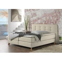 Home Affaire Boxspringbett HOME AFFAIRE "Cecina", beige (creme), B:222cm