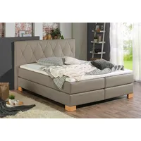 Home Affaire Boxspringbett HOME AFFAIRE "Merino", grau (taupe), B:108cm