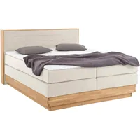 Home Affaire Boxspringbett HOME AFFAIRE "Cavan", beige, L:220cm, Microfaser