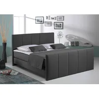 Home Affaire Boxspringbett HOME AFFAIRE "Portland", grau (anthrazit), B:148cm