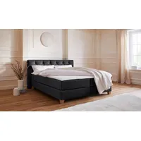 Home Affaire Boxspringbett HOME AFFAIRE "Harmones", grau (anthrazit), B:203cm