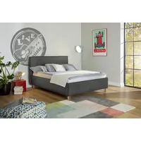 Alina Polsterbett ALINA "Hakon", grau (dunkelgrau gfs 89), B:181cm