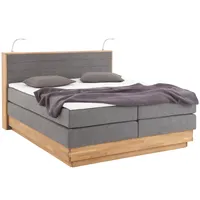 Home Affaire Boxspringbett HOME AFFAIRE "Cavan", grau (anthrazit), B:184cm