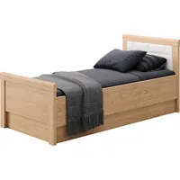 Priess Einzelbett PRIESS "Arnsberg", braun (livorno buche, weiß), B:108cm