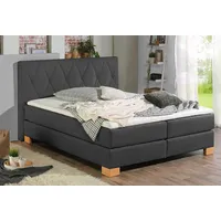 Home Affaire Boxspringbett HOME AFFAIRE "Merino", grau (anthrazit), B:108cm