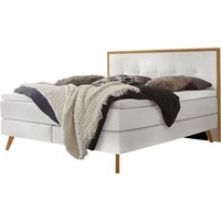 Hasena Boxspringbett Nordic, inkl. Topper, Kopfteilrahmen und Füsse aus