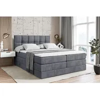 Altdecor Boxspringbett mit H3 Matratze-Bonellfederung, H4 Multipocket-Matratze (18 cm