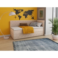 Sofnet Boxspringbett Flame mit Bettkasten - Einzelbett mit Bonell-Matratze