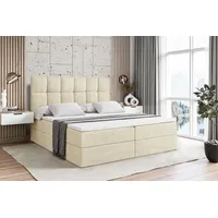 Altdecor Boxbett, Beige, Holzwerkstoff, Höhe ca. 21 cm 160x200