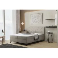 Fun Möbel Boxspringbett Schlafzimmerbett PONCE 180x200cm in Stoff Riviera