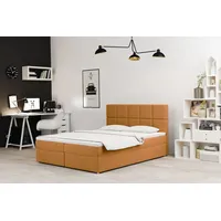 Fun Möbel Boxspringbett Schlafzimmerbett FRASCO 180x200cm in Stoff Soro