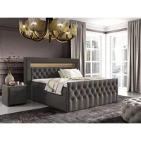 Fun Möbel Boxspringbett Schlafzimmerbett ERNESTO Nr.2 160x200cm in Elisa