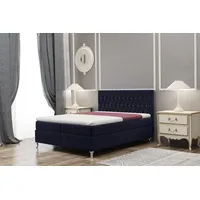 Fun Möbel Boxspringbett Schlafzimmerbett ESME 180x200cm in Stoff Monolith