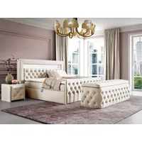 Fun Möbel Boxspringbett Schlafzimmerbett ERNESTO Nr.4 160x200cm in Elisa