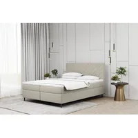 Fun Möbel Boxspringbett Schlafzimmerbett BONITA 120x200cm in Stoff Matt