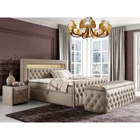 Fun Möbel Boxspringbett Schlafzimmerbett SEVRA Nr.3 160x200cm in Elisa