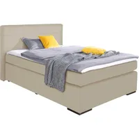 Alina Boxspringbett ALINA "Nikki", beige (schlamm tls 49), B:133cm