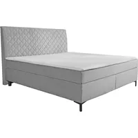 Alina Boxspringbett ALINA "Petro", grau (silbergrau dmo, dmk 29),