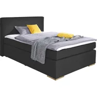 Alina Boxspringbett ALINA "Nikki", grau (anthrazit tra 10), B:133cm