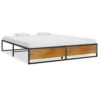 VidaXL Bettgestell 160 x 200 cm Schwarz