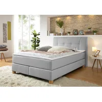 Home Affaire Boxspringbett HOME AFFAIRE "Calloway", grau, B:208cm L:218cm,