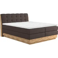 Home Affaire Boxspringbett HOME AFFAIRE "Naome", schwarz (charcoal), B:181cm
