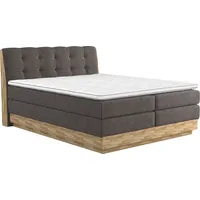 Home Affaire Boxspringbett HOME AFFAIRE "Naome", braun (mud), B:201cm