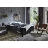 Atlantic Home Collection Boxbett "Happy", schwarz, B:140cm L:200cm, Bettgestell