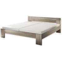 SchlafKONTOR Futonbett Cannes Eiche San Remo hell), B:185cm H:71cm