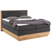 Home Affaire Boxspringbett HOME AFFAIRE "Cavan", grau (charcoal), L:220cm,