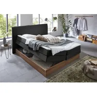 Home Affaire Boxspringbett HOME AFFAIRE "Blomen", grau (anthrazit), B:182cm