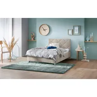 Westfalia Schlafkomfort Polsterbett "Padua", beige, L:210cm, Bezug 100% Polyester,
