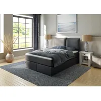 Home Affaire Boxspringbett HOME AFFAIRE "Lysann", grau (anthrazit), B:147cm